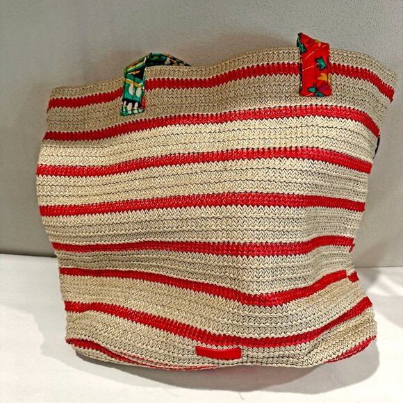 Vera Bradley Rumba Straw Beach Tote - Picture 6 of 9